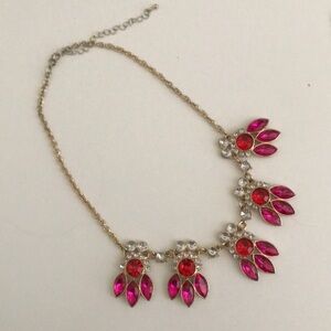 Charming Charlie Pink and Gold Necklace